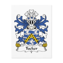 Tucker Family Crest Post Cards