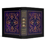 tudor era blue velvet vinyl binder