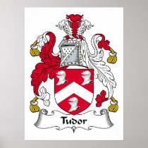 Tudor Family Crest Poster