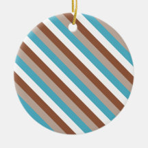 Tuesday Morning Stripes Christmas Ornaments