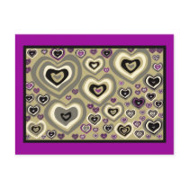 Tuesday's Hearts, Quilt of Hearts, template Postca Post Cards