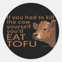 Tuez la vache - végétalien, végétarien adhésifs