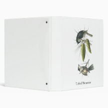 Tufted Titmouse, John Audubon Vinyl Binder