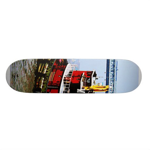 Tugboat at Penn's Landing Print Skateboard