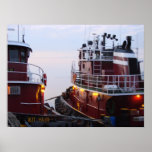 Tugs in the Harbour at Poster