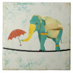 Tuile gracieuse d'éléphant d'or carreaux