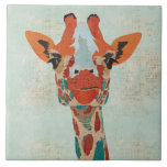 Tuile jetante un coup d'oeil ambre de girafe carreaux