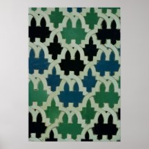 Tuiles d'Azulejos du trône des sultans Posters