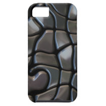 Tuiles de mosaïque brillantes de gris argenté coques case-mate