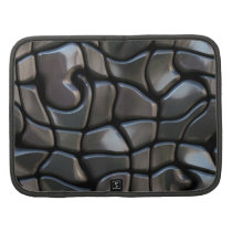 Tuiles Twisty de mosaïque foncée en acier argentée pochettes folios