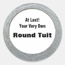 Tuit rond autocollants