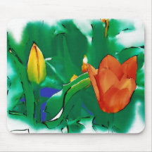 Tulip and Bud Mousepad