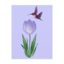 Tulip and Hummingbird Post Card