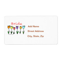 Tulip Bride Labels