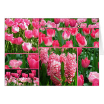 tulip collage greeting card