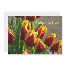 Tulip Festival! Invitation Cards Spring Tulips