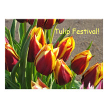 Tulip Festival! Invitation Cards Spring Tulips