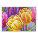 Tulip Flowers Floral Painting Art - Multi cards