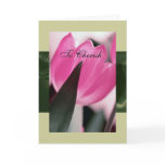 Tulip From God Parents to God Daughter or Son Card