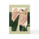 Tulip From God Parents to God Daughter or Son Greeting Card