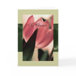 Tulip From God Parents to God Daughter or Son Greeting Cards