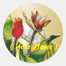 Tulip Happy Name Art Stickers シール