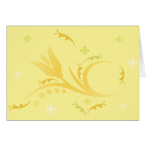 Tulip Mist in Yellow  Card cards