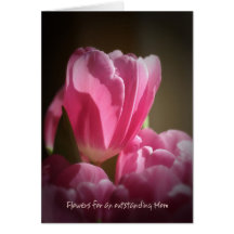 Tulip Mother's day card with text