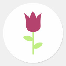 Tulip Round Sticker
