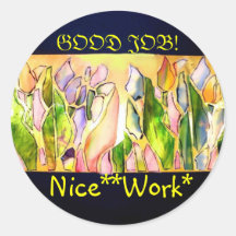 Tulip Square Nice Work Stickers シール・ステッカー