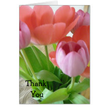 Tulip Thank You Greeting Cards