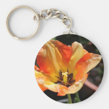 Tulipe orange porte-clefs