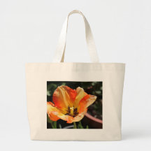 Tulipe orange sacs de toile