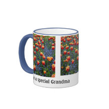 Tulipes gaies de ressort -- Grand-maman (personnal Mugs À Café