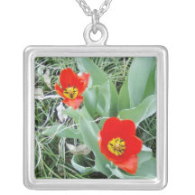 Tulipes rouges - collier