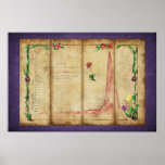 Tulipomania Graph (purple) Poster