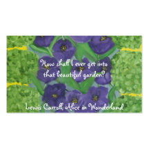 Tulips and Boxwood Garden Business Card Templates