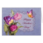 Tulips and Butterflies Mothers Day Greeting Cards