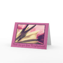 Tulips, Beautiful Card, Template, Thank You