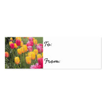 Tulips Business Card Templates