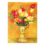Tulips by Renoir Vintage Art Flower Bridal Shower Invitation