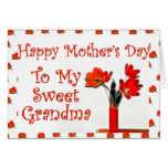 Tulips for Mother's Day For Grandma Greeting Card
