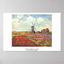 Tulips From Holland By Claude Monet Posters