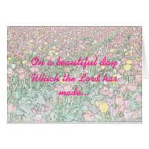 Tulips Hand Drawing Custom Wedding Invitation Card