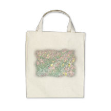 Tulips Hand Drawing Organic Grocery Tote Tote Bag