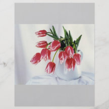 tulips in vase custom flyer