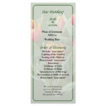 Tulips just Opening Wedding Program Rack Cards