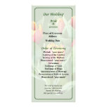 Tulips just Opening Wedding Program Rack Cards