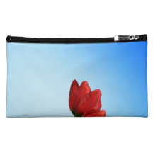 Tulips Red White Spring Aesthetics Aesthetic Cosmetics Bags