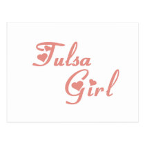 Tulsa Girl tee shirts postcards